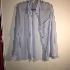 Sheer button down